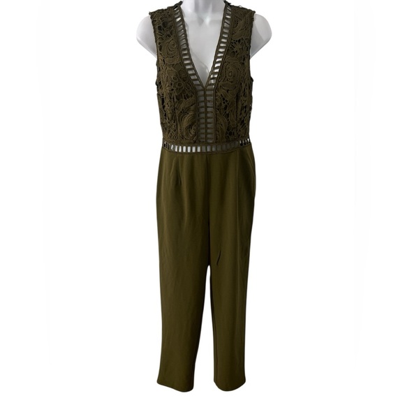 Love X Design Women’s. Elegant Olive Jumpsuit. NWT/ Sz.M - Picture 12 of 14